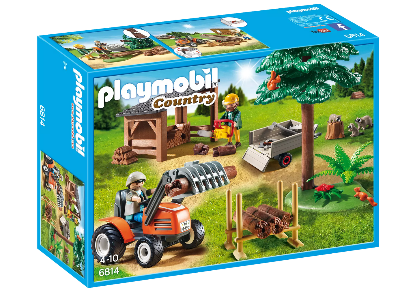 Playmobil 6814 Country Holzfäller mit Traktor