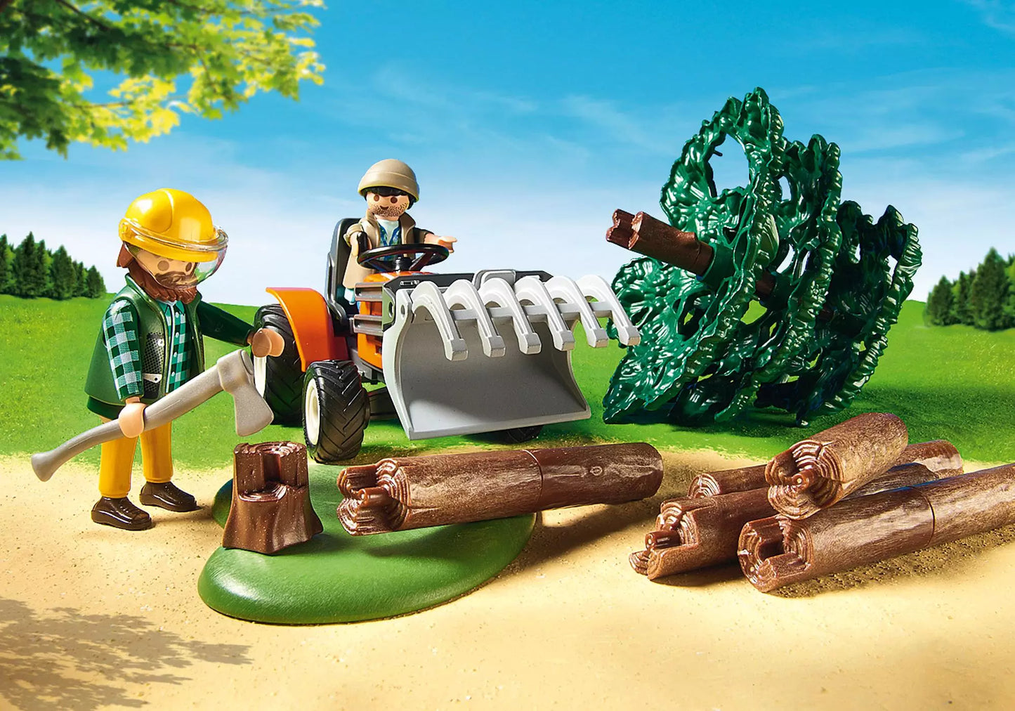 Playmobil 6814 Country Holzfäller mit Traktor