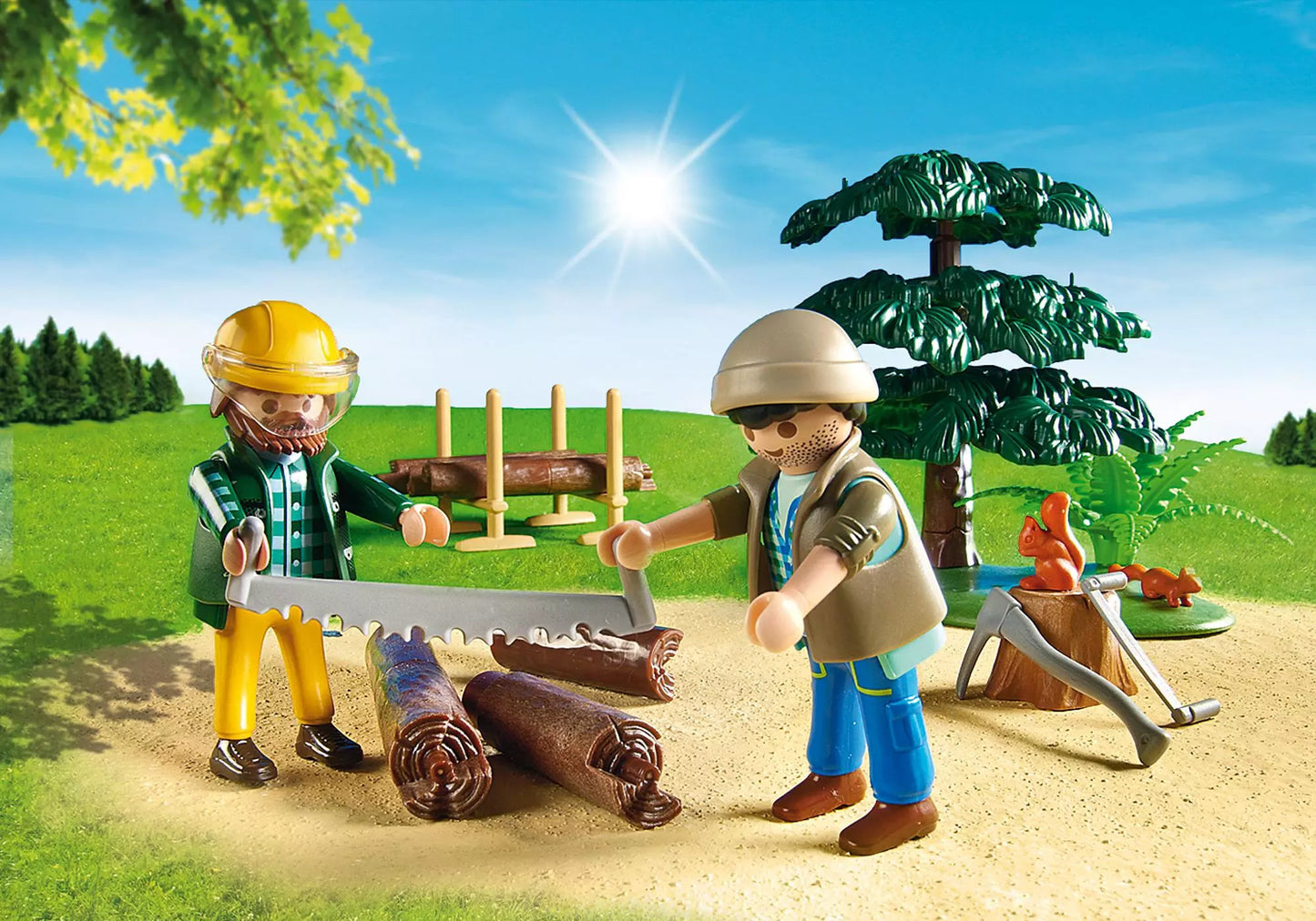 Playmobil 6814 Country Holzfäller mit Traktor