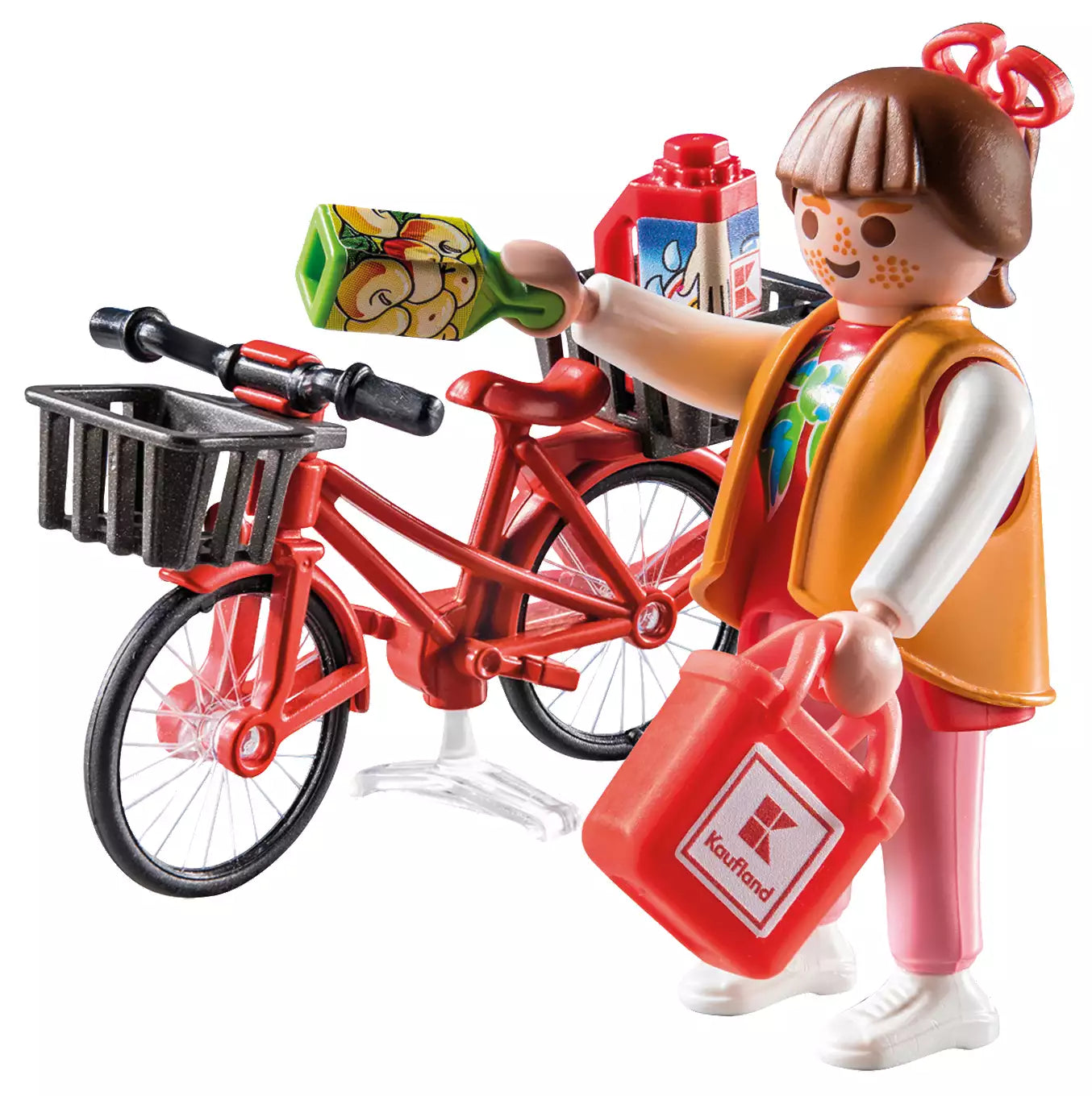 Playmobil 71390 Kaufland Fahrrad-Einkäuferin