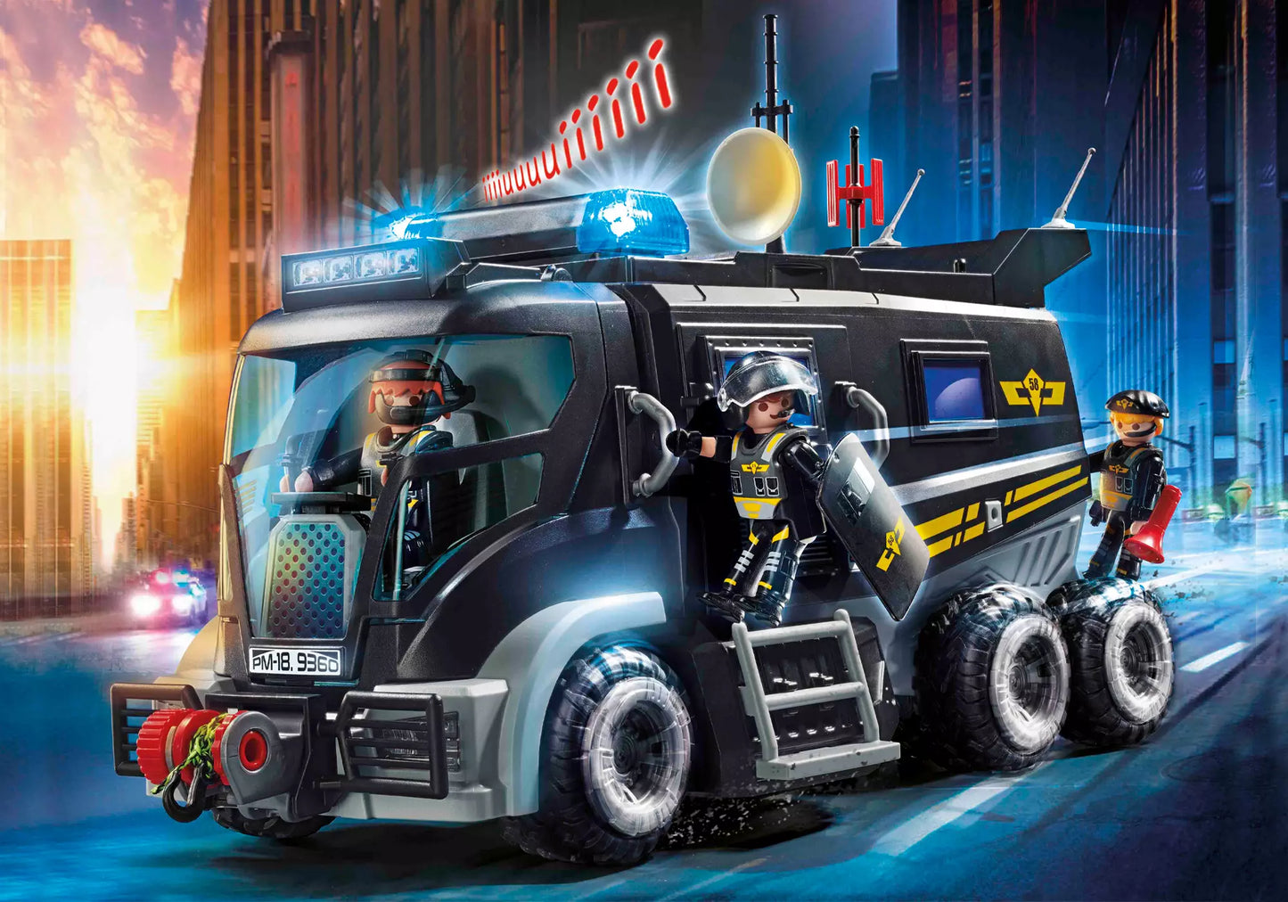 Playmobil 9360 City Action SEK-Truck mit Licht und Sound