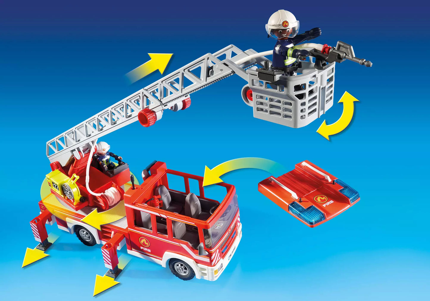 Playmobil 9463 City Action Feuerwehr-Leiterfahrzeug