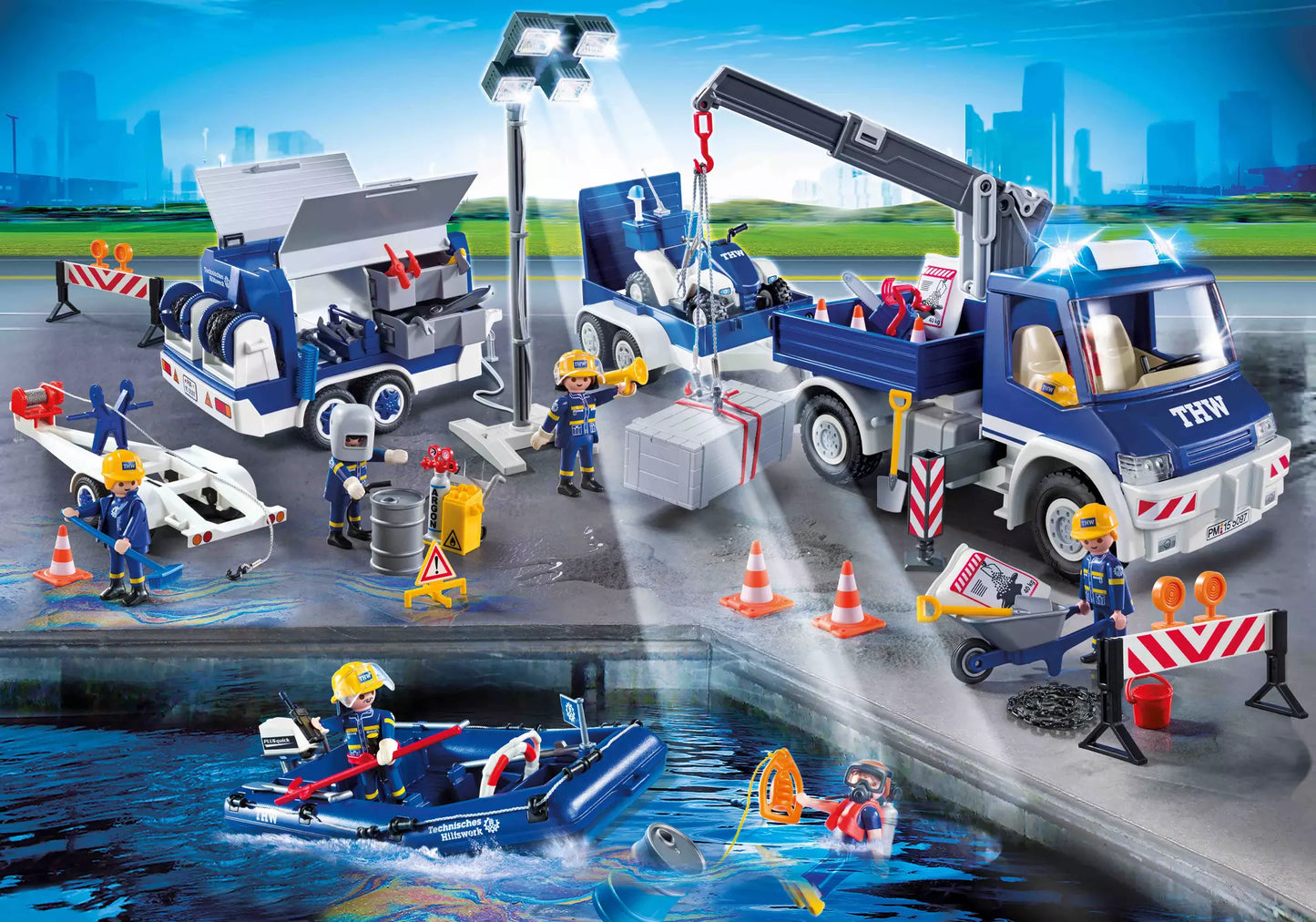 Playmobil 9880 City Action THW-Großeinsatz