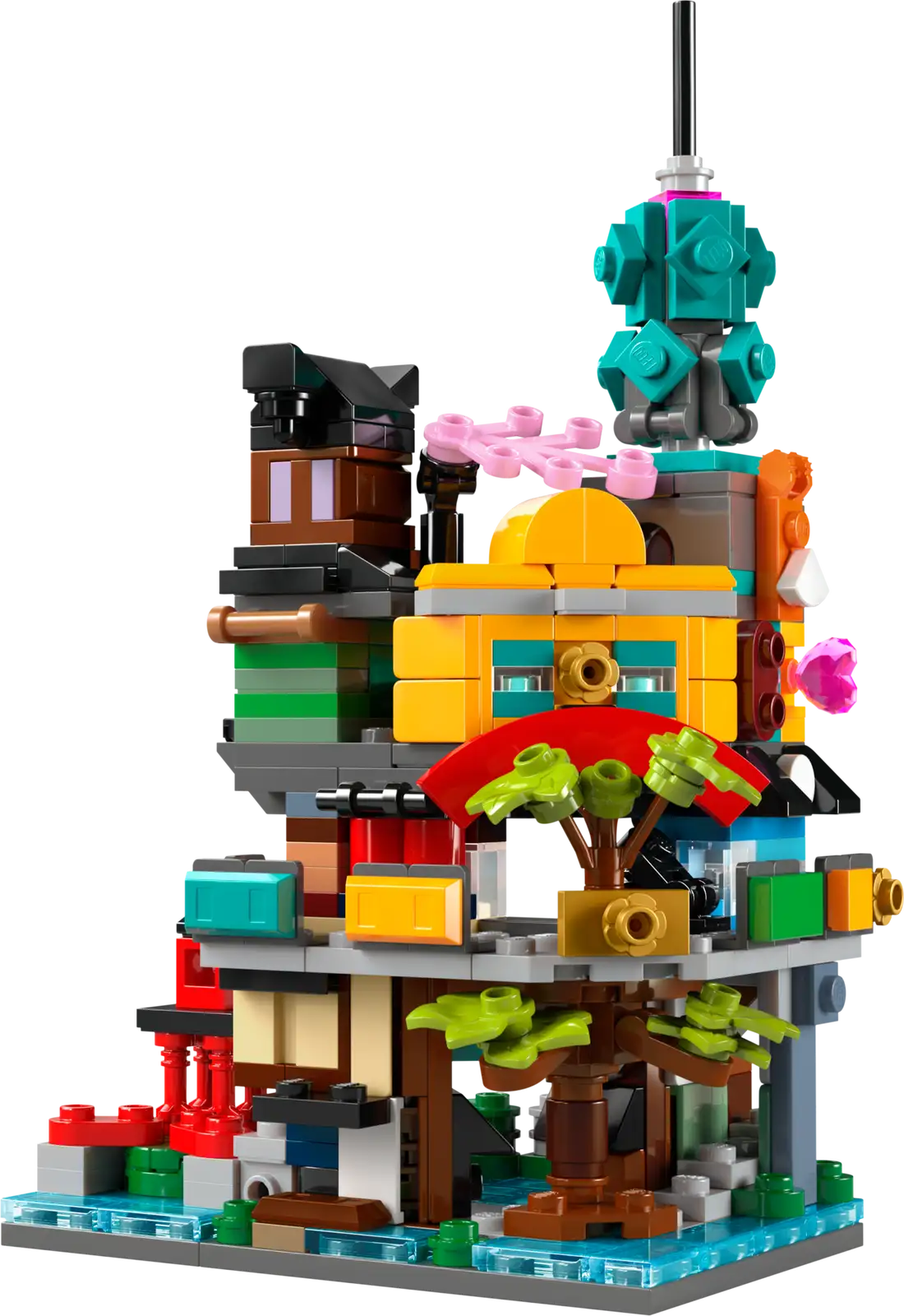 Lego 40705 Ninjago: Mikro-Modell der Gärten von Ninjago City