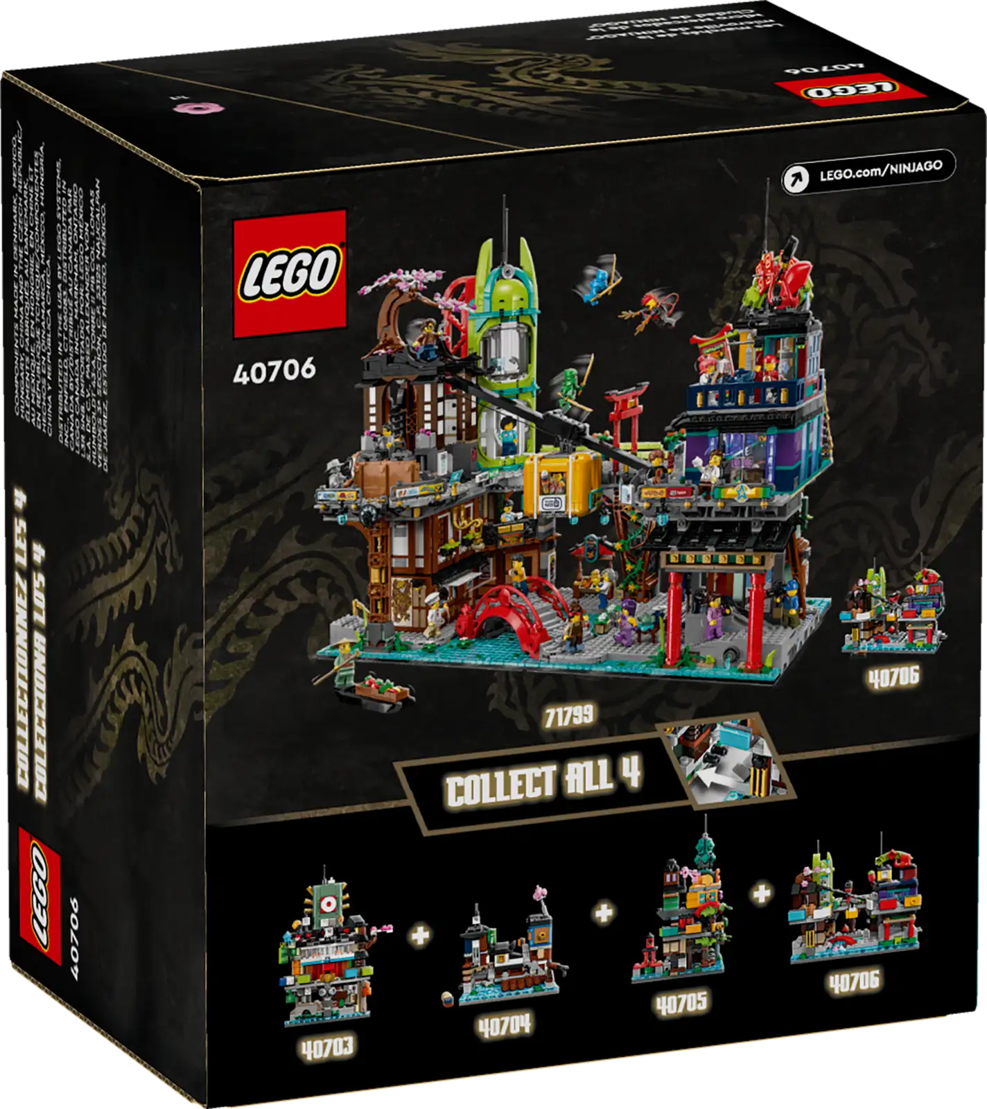 Lego 40706 Ninjago: Mikro-Modell der Märkte von NINJAGO® City