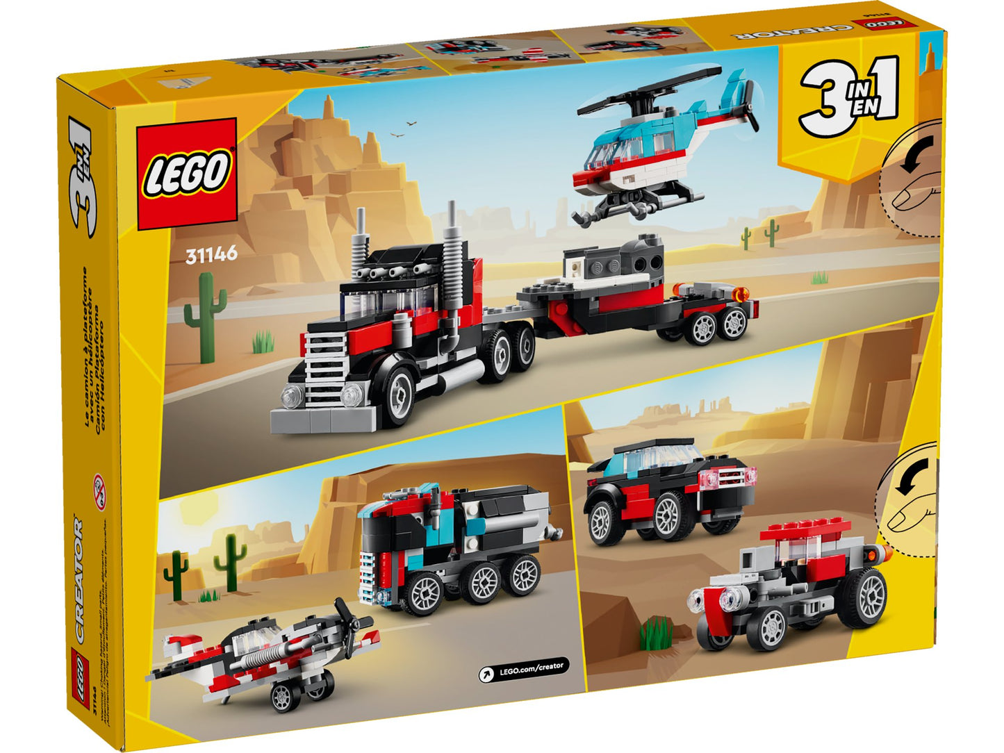 Lego 31146 Creator Tieflader mit Hubschrauber