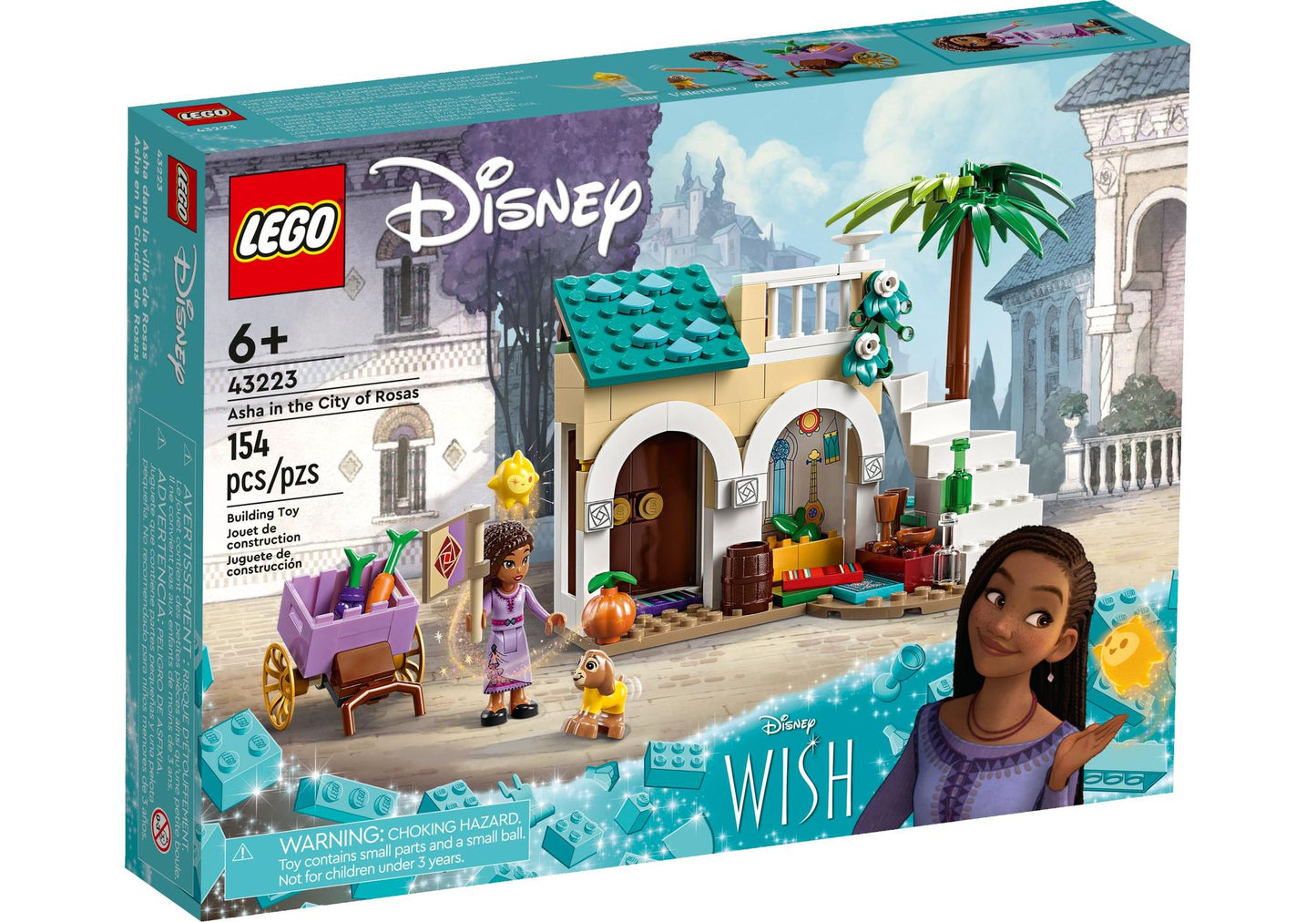 Lego 43223 Disney Wish: Asha in der Stadt Rosas
