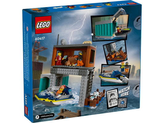 Lego 60417 City: Polizeischnellboot und Ganovenversteck