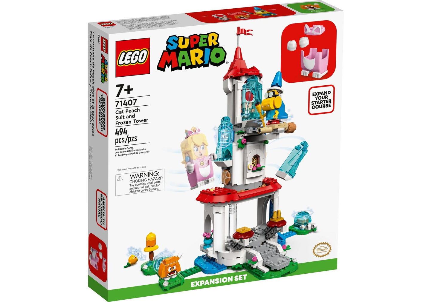 Lego 71407 Super Mario: Katzen-Peach-Anzug und Eisturm - Erweiterungsset