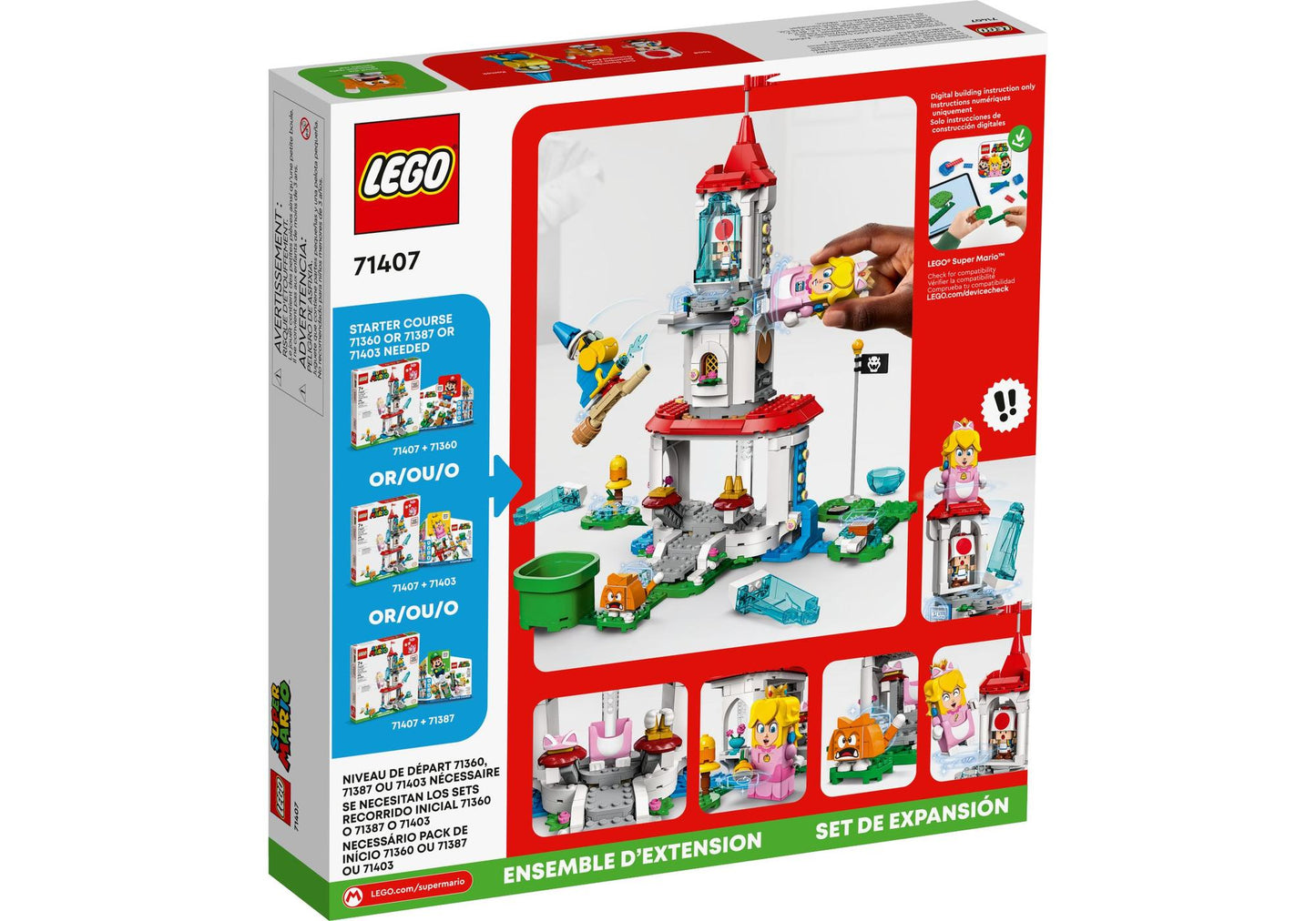 Lego 71407 Super Mario: Katzen-Peach-Anzug und Eisturm - Erweiterungsset
