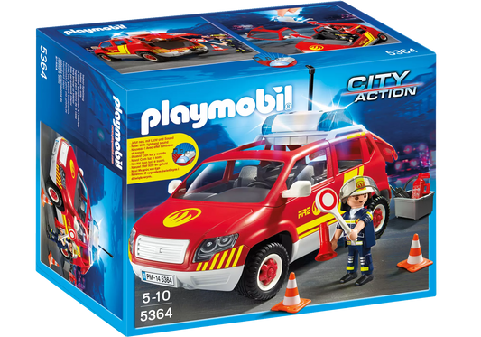 Playmobil 5364 City Action Brandmeisterfahrzeug mit Licht und Sound