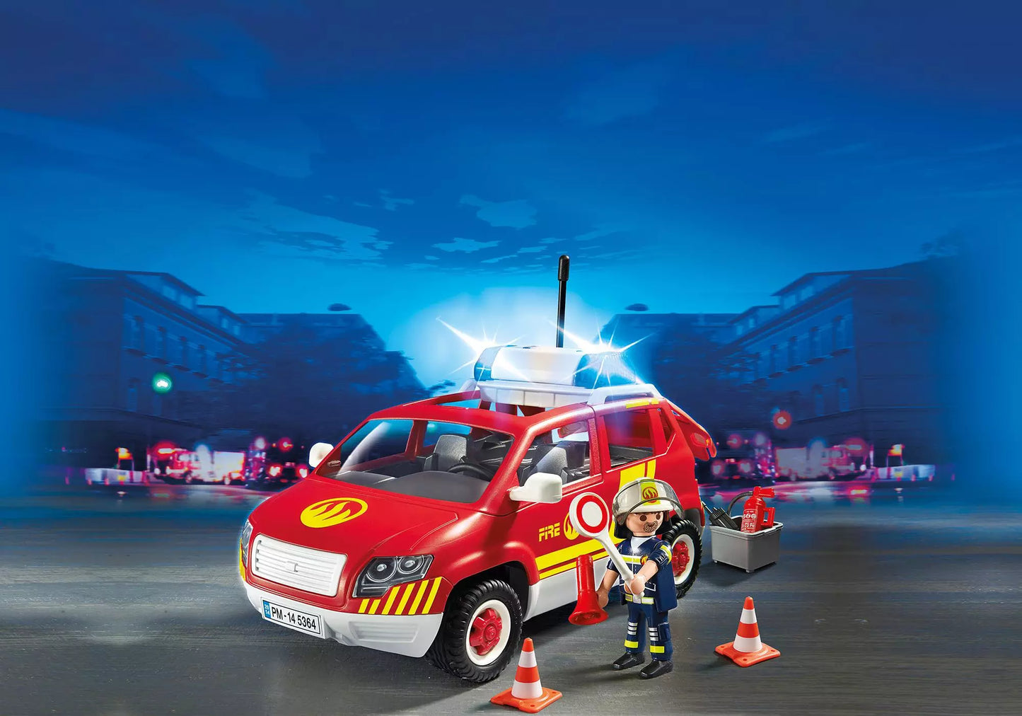 Playmobil 5364 City Action Brandmeisterfahrzeug mit Licht und Sound