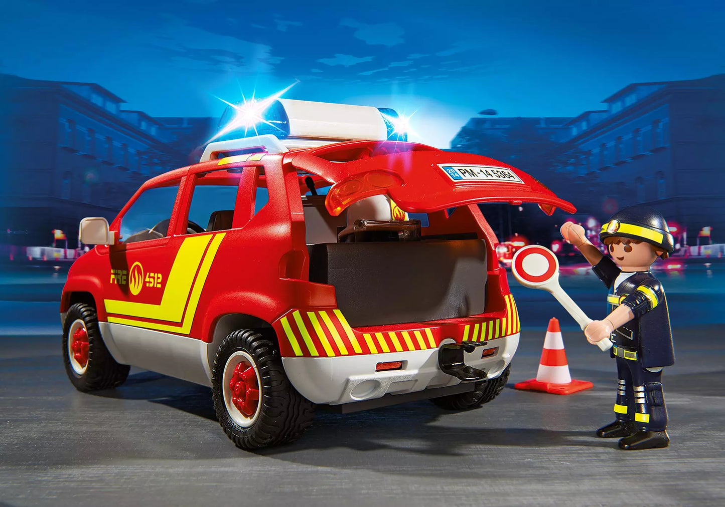 Playmobil 5364 City Action Brandmeisterfahrzeug mit Licht und Sound