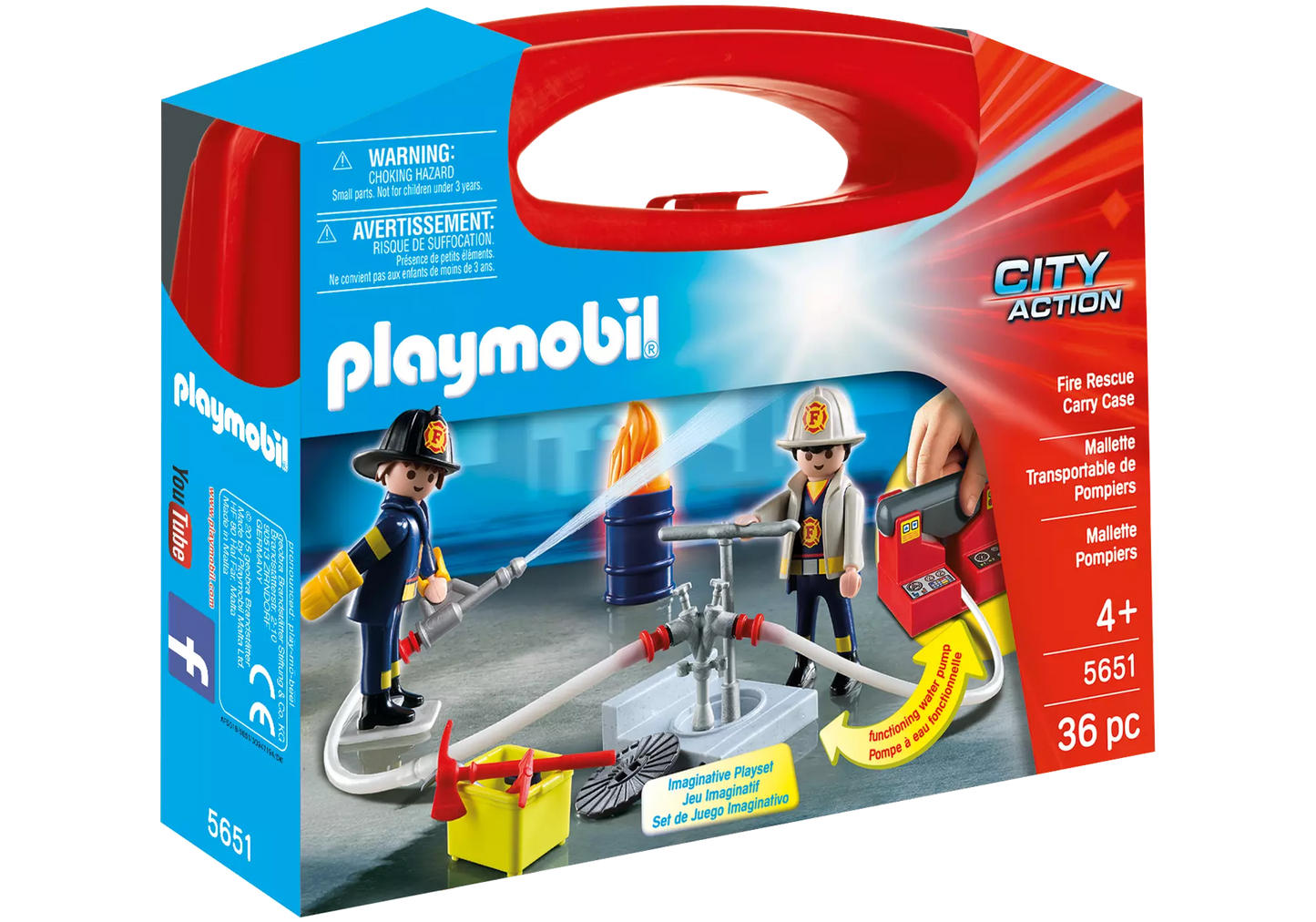 Playmobil 5651 City Action Carry Case Feuerwehreinsatz
