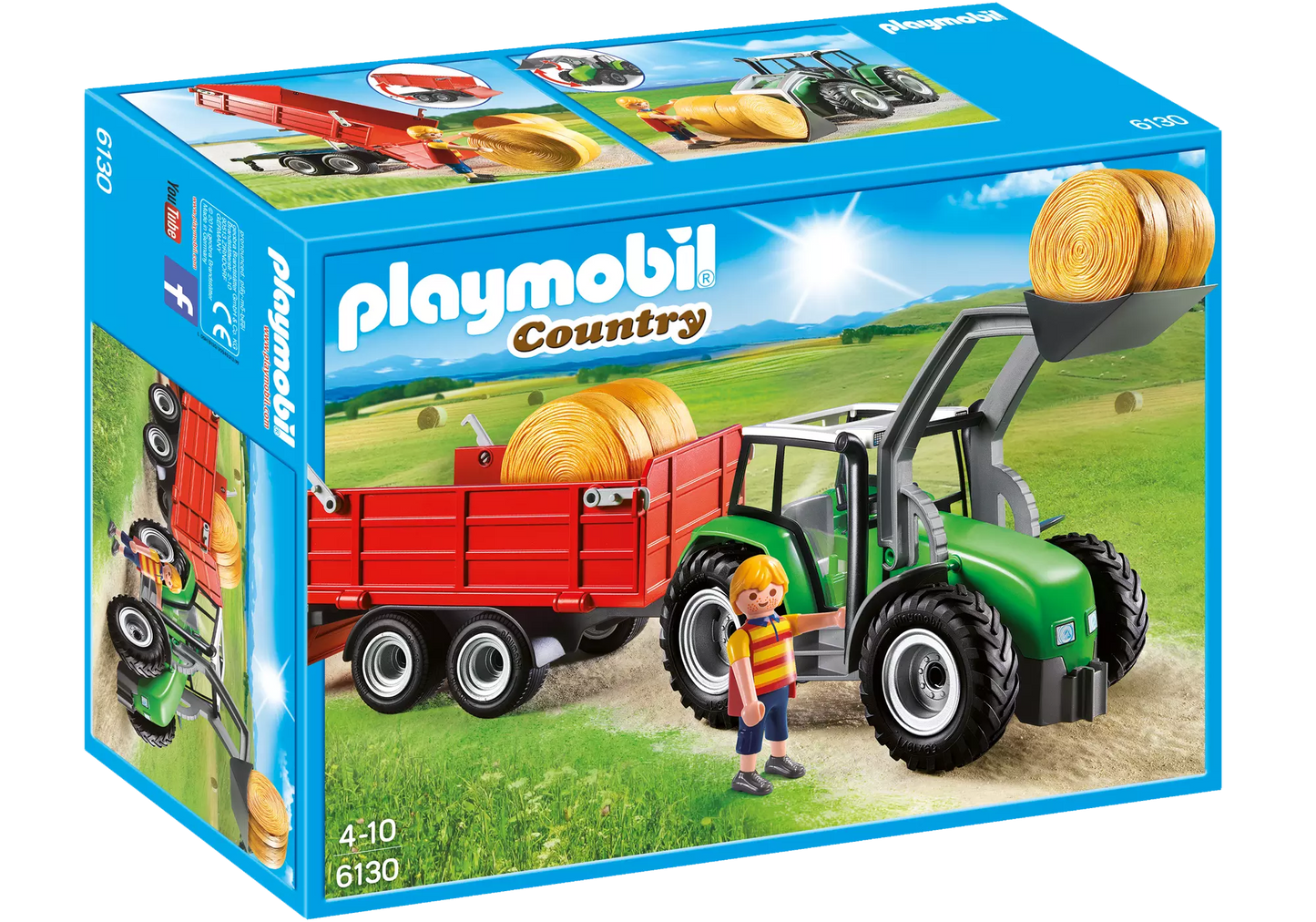 Playmobil 6130 Country Großer Traktor mit Anhänger