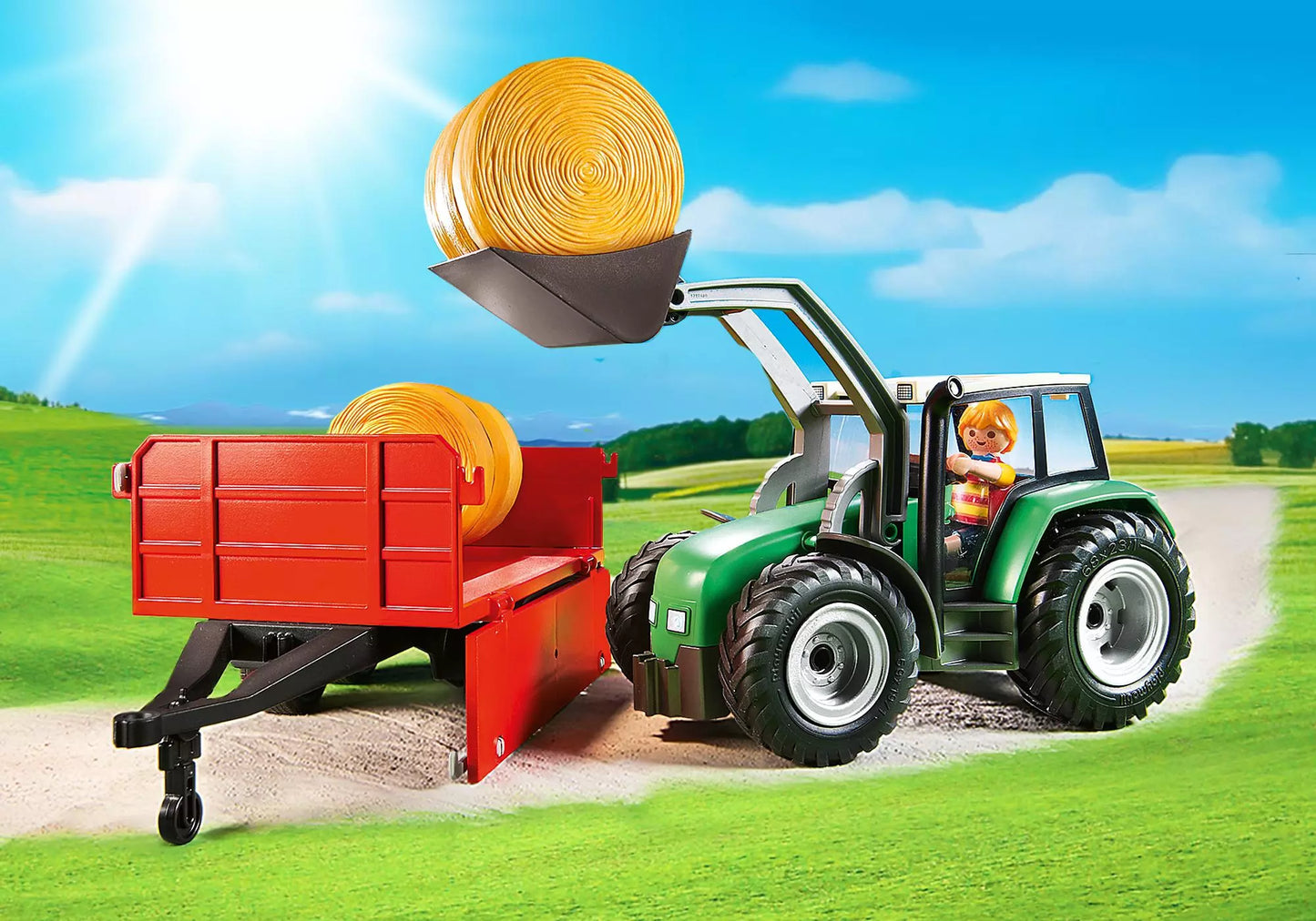 Playmobil 6130 Country Großer Traktor mit Anhänger