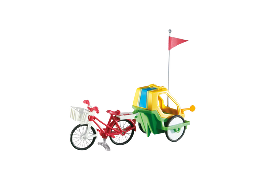 Playmobil 6388 City Life Fahrrad mit Kinderanhänger (Folienverpackung)