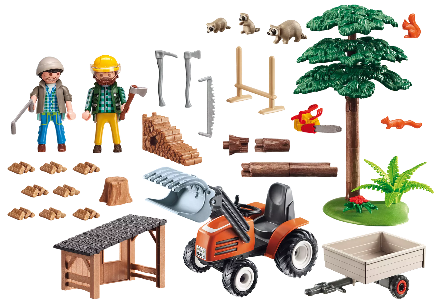 Playmobil 6814 Country Holzfäller mit Traktor