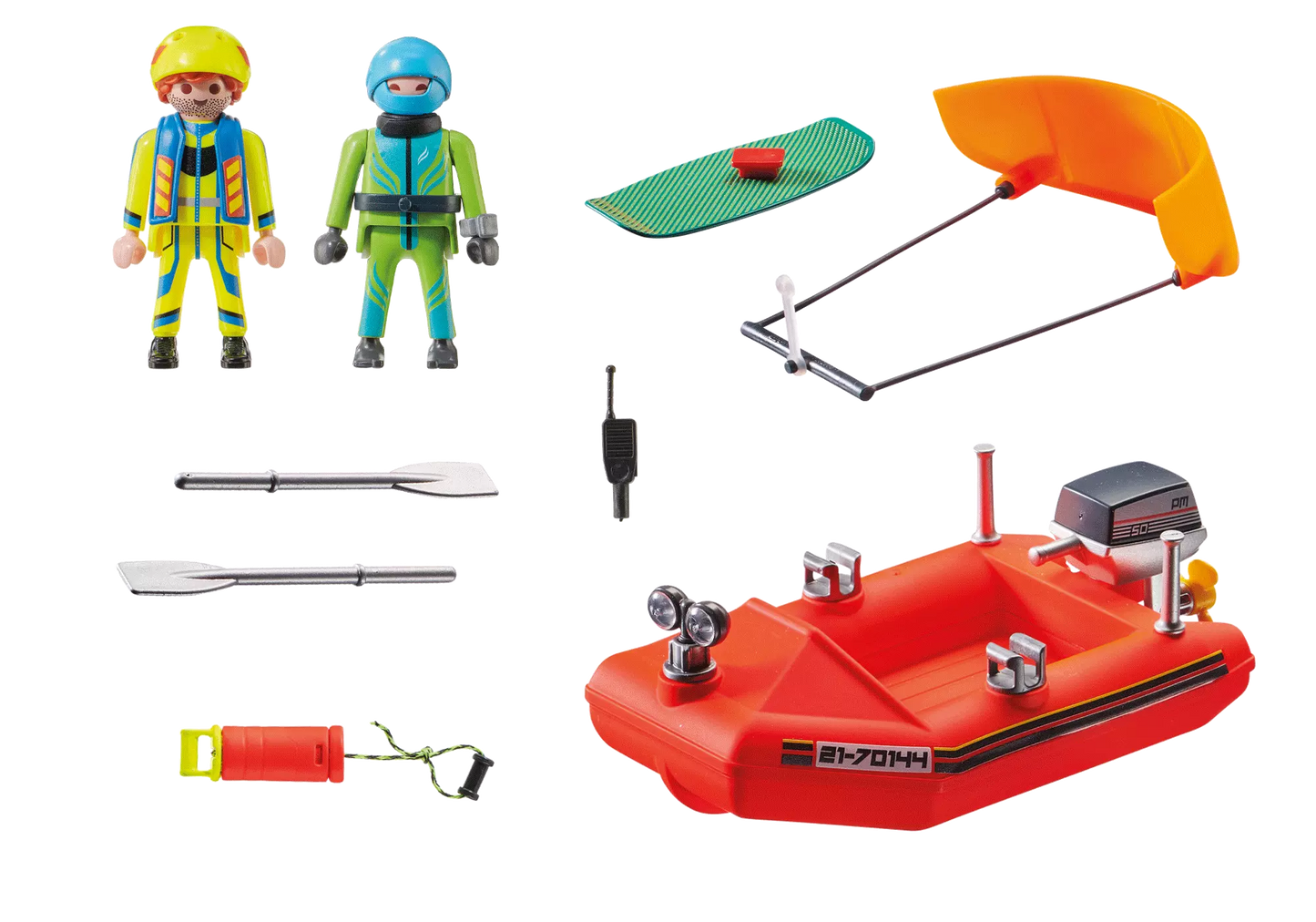 Playmobil 70144 City Action Seenot: Kitesurfer-Rettung mit Boot