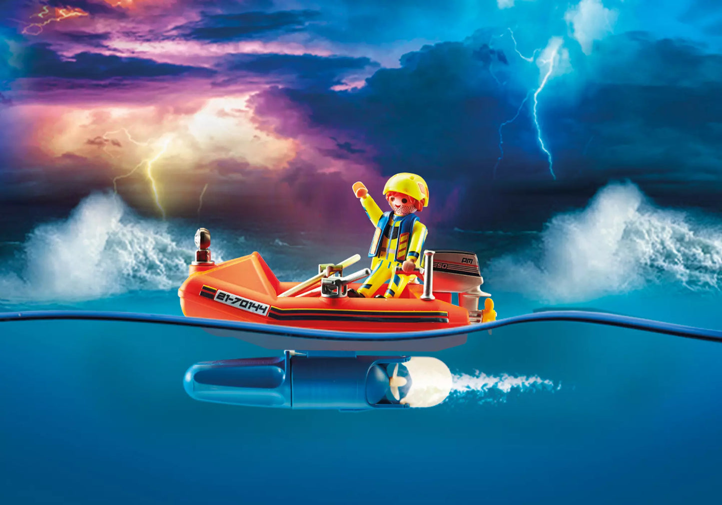 Playmobil 70144 City Action Seenot: Kitesurfer-Rettung mit Boot