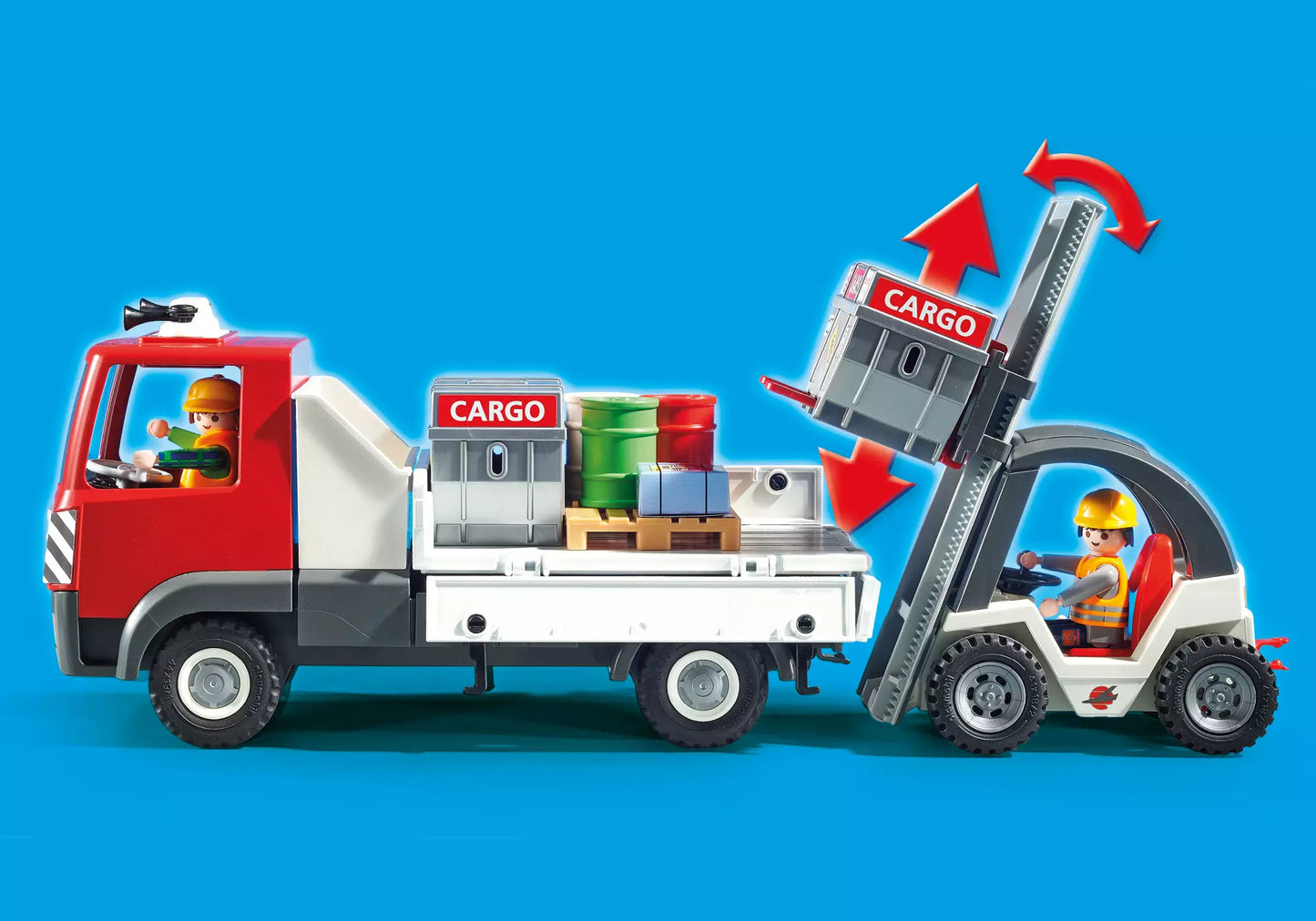 Playmobil 70169 City Action Cargo-Halle mit Transportfahrzeugen