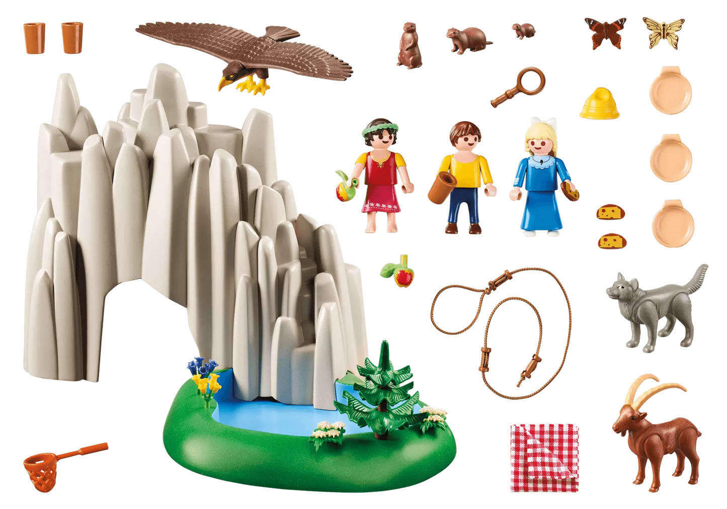 Playmobil 70254 Heidi Am Kristallsee mit Heidi, Peter und Clara