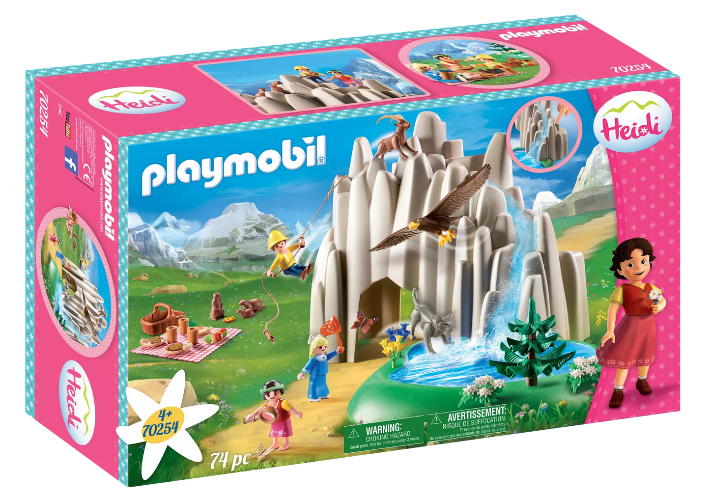 Playmobil 70254 Heidi Am Kristallsee mit Heidi, Peter und Clara