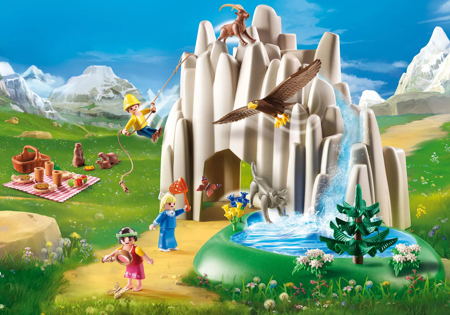 Playmobil 70254 Heidi Am Kristallsee mit Heidi, Peter und Clara