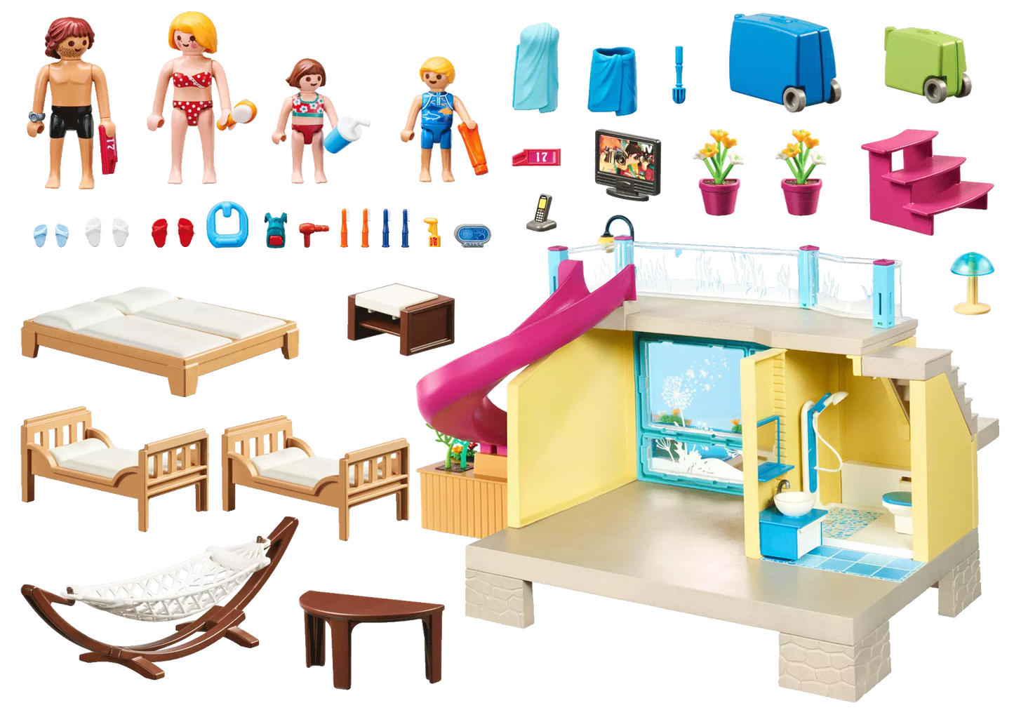 Playmobil 70435 Family Fun Bungalow mit Pool