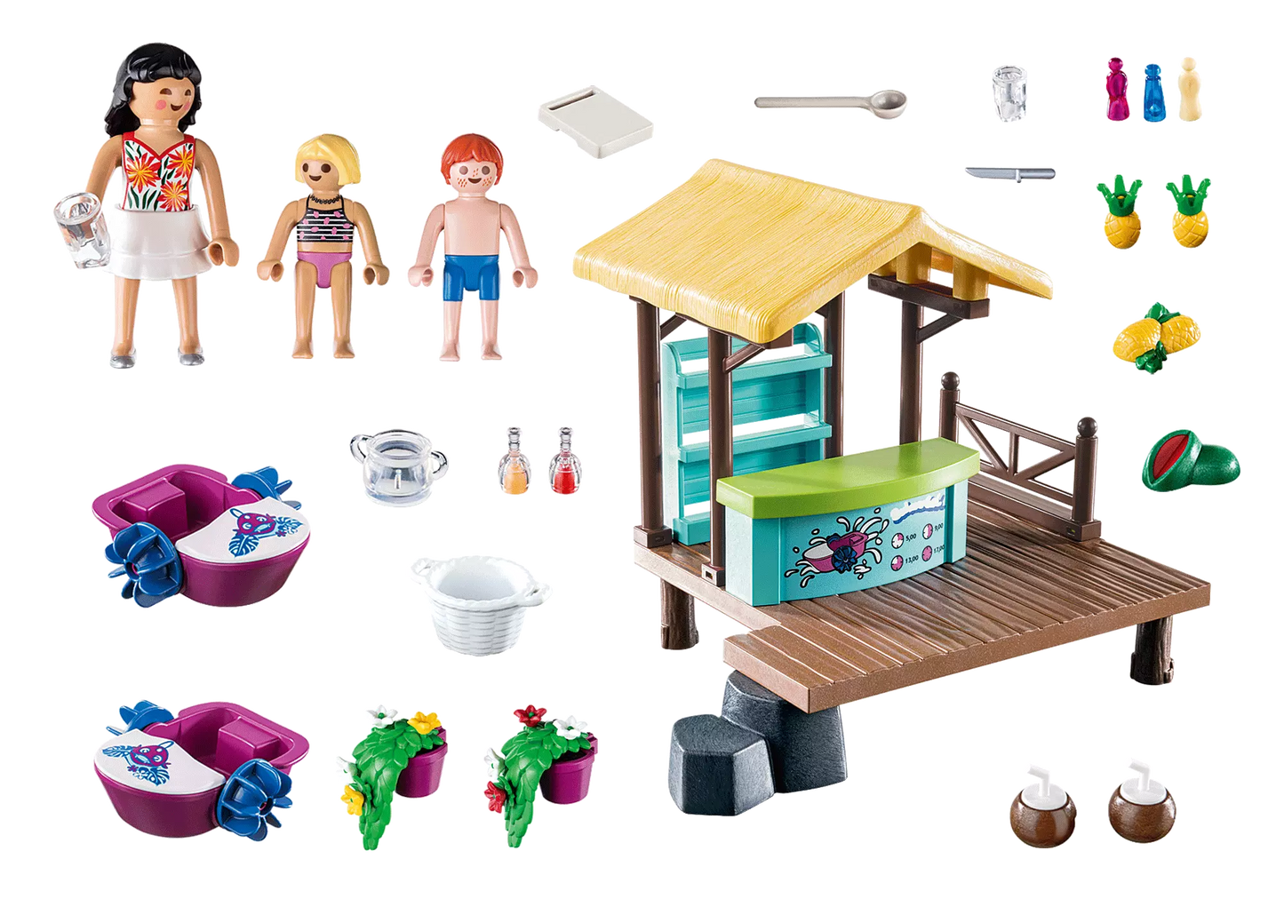 Playmobil 70612 Family Fun Paddelboot-Verleih mit Saftbar