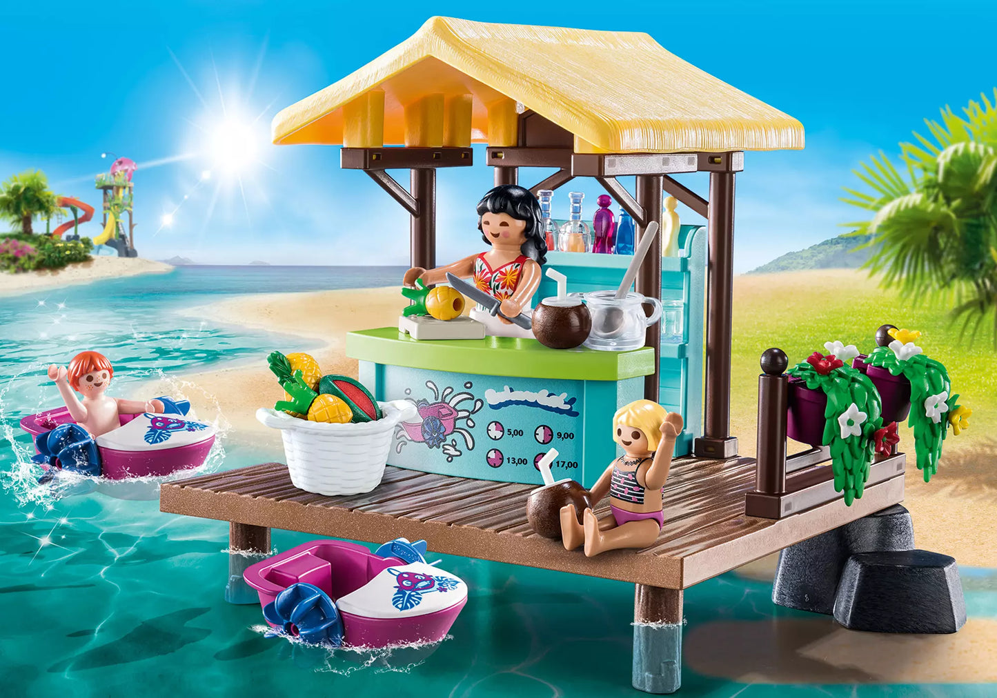 Playmobil 70612 Family Fun Paddelboot-Verleih mit Saftbar