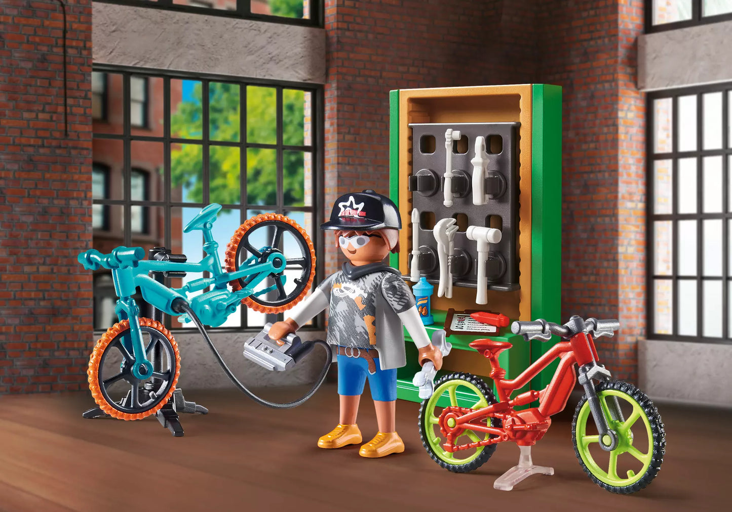 Playmobil 70674 City Life Geschenkset E-Bike-Werkstatt