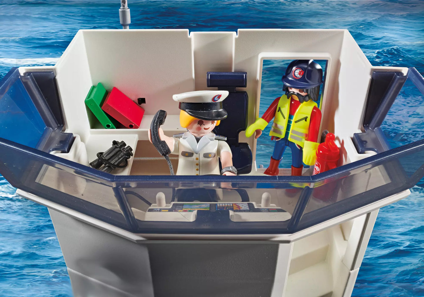 Playmobil 70769 City Action Großes Containerschiff mit Zollboot