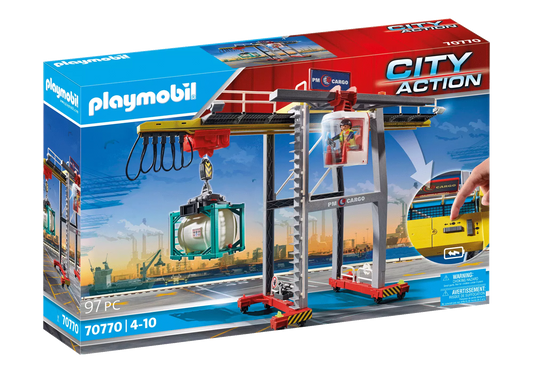 Playmobil 70770 City Action Portalkran mit Containern