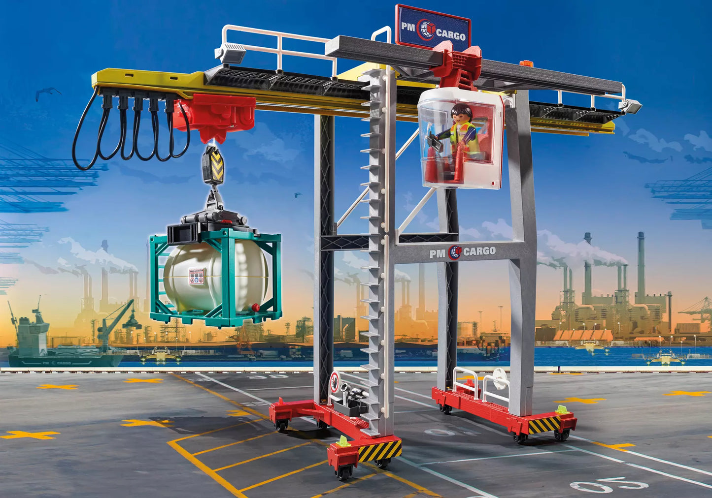 Playmobil 70770 City Action Portalkran mit Containern