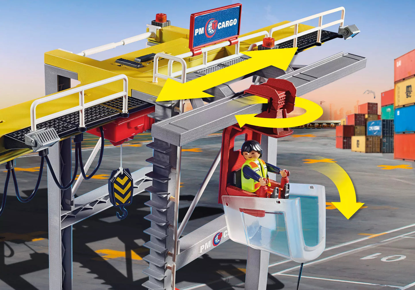 Playmobil 70770 City Action Portalkran mit Containern