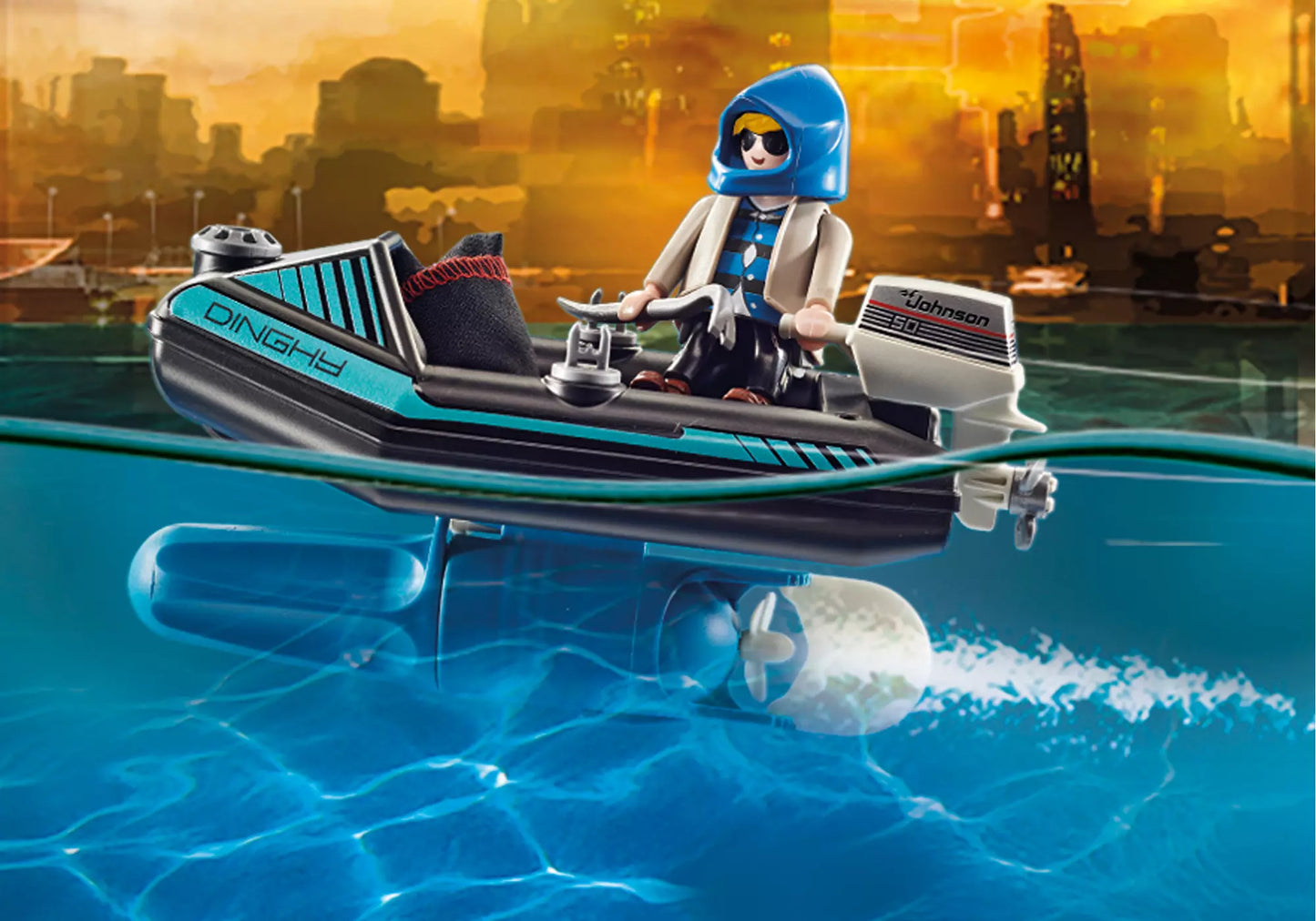 Playmobil 70782 City Action Polizei-Jetpack: Festnahme des Kunsträubers