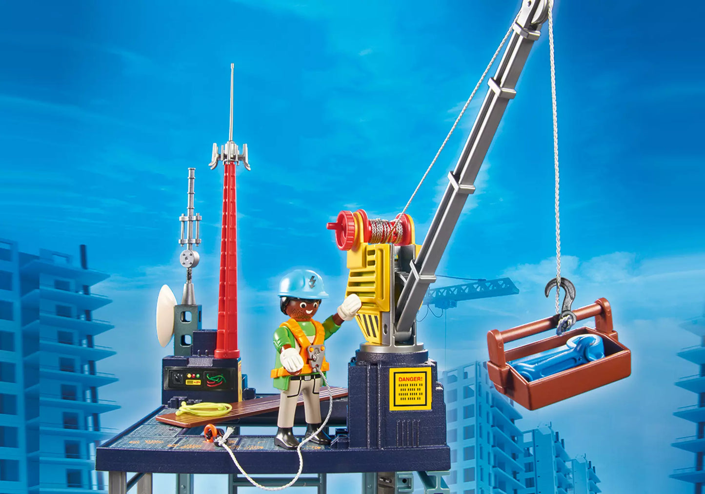 Playmobil 70816 City Action Starter Pack Baustelle mit Seilwinde