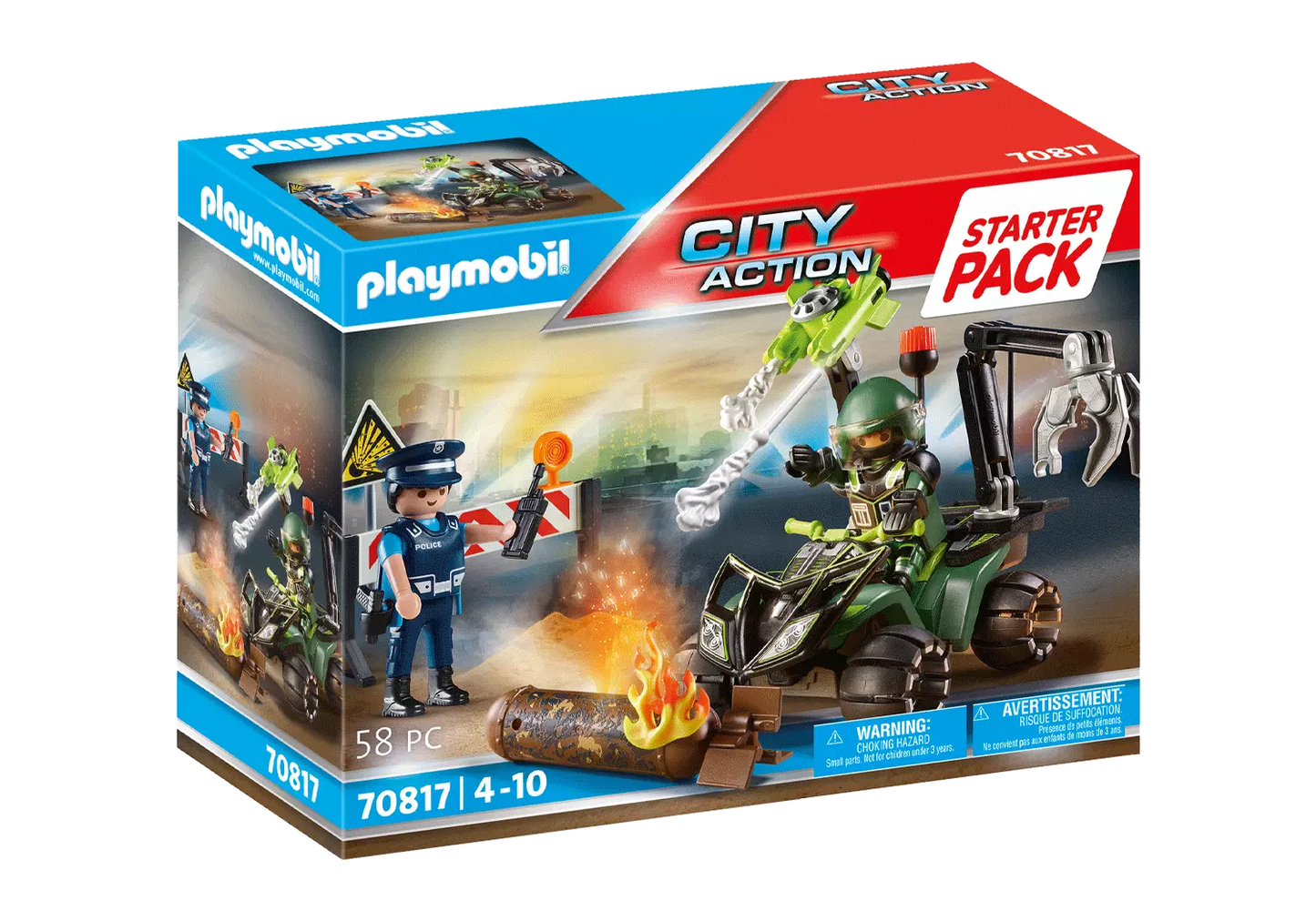 Playmobil 70817 City Action Starter Pack Polizei Gefahrentraining