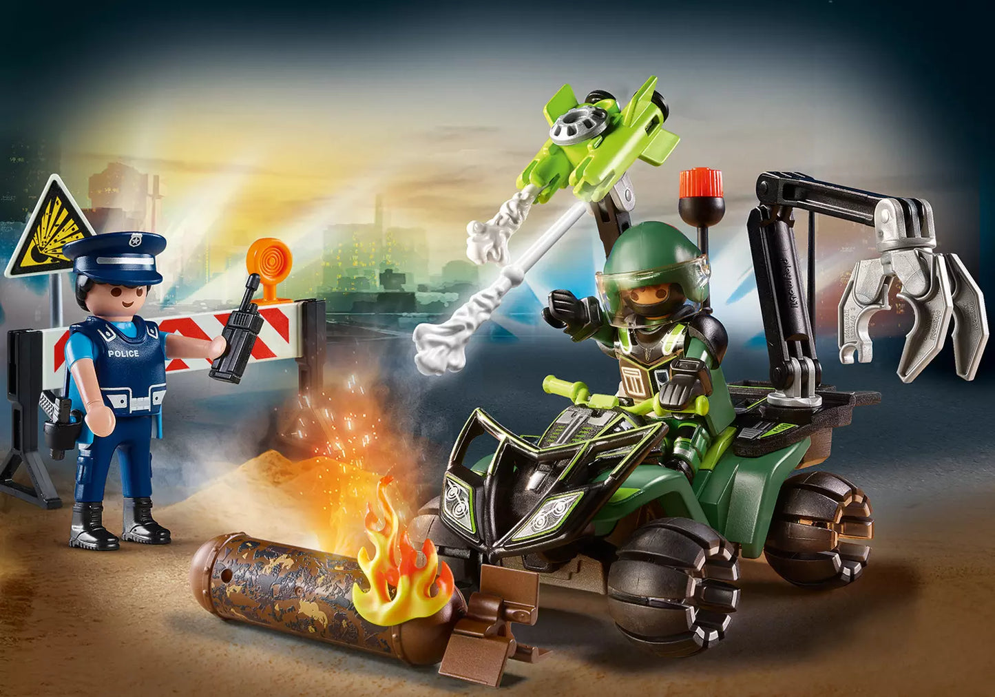Playmobil 70817 City Action Starter Pack Polizei Gefahrentraining