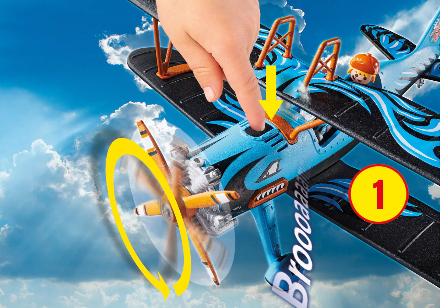 Playmobil 70831 Air Stunt Show Doppeldecker Phönix