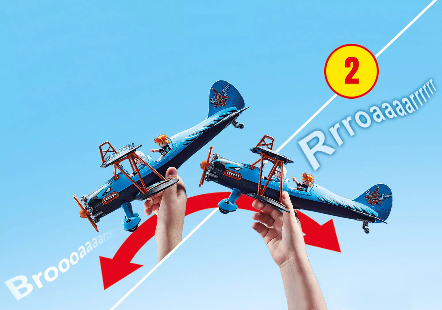 Playmobil 70831 Air Stunt Show Doppeldecker Phönix