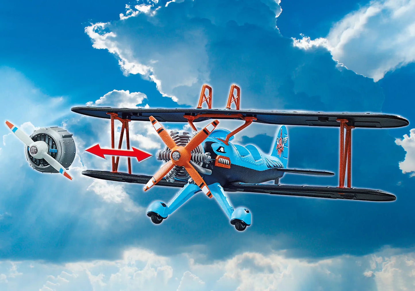 Playmobil 70831 Air Stunt Show Doppeldecker Phönix