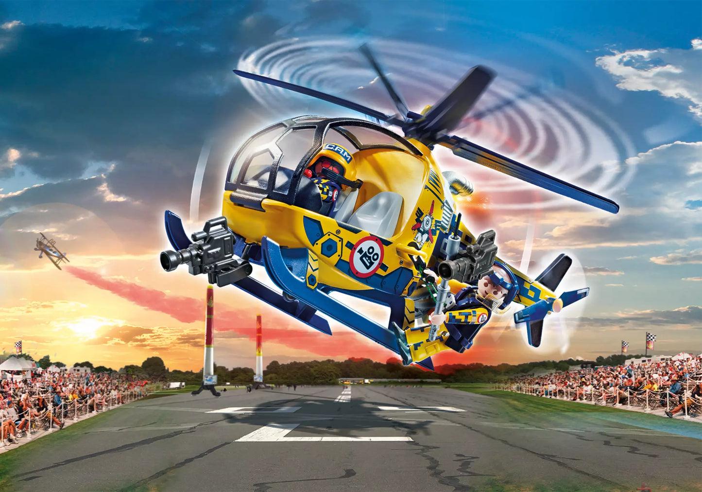 Playmobil 70833 Air Stunt Show Filmcrew-Helikopter