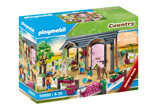 Playmobil 70995 Country Promo Pack Reitunterricht mit Pferdeboxen