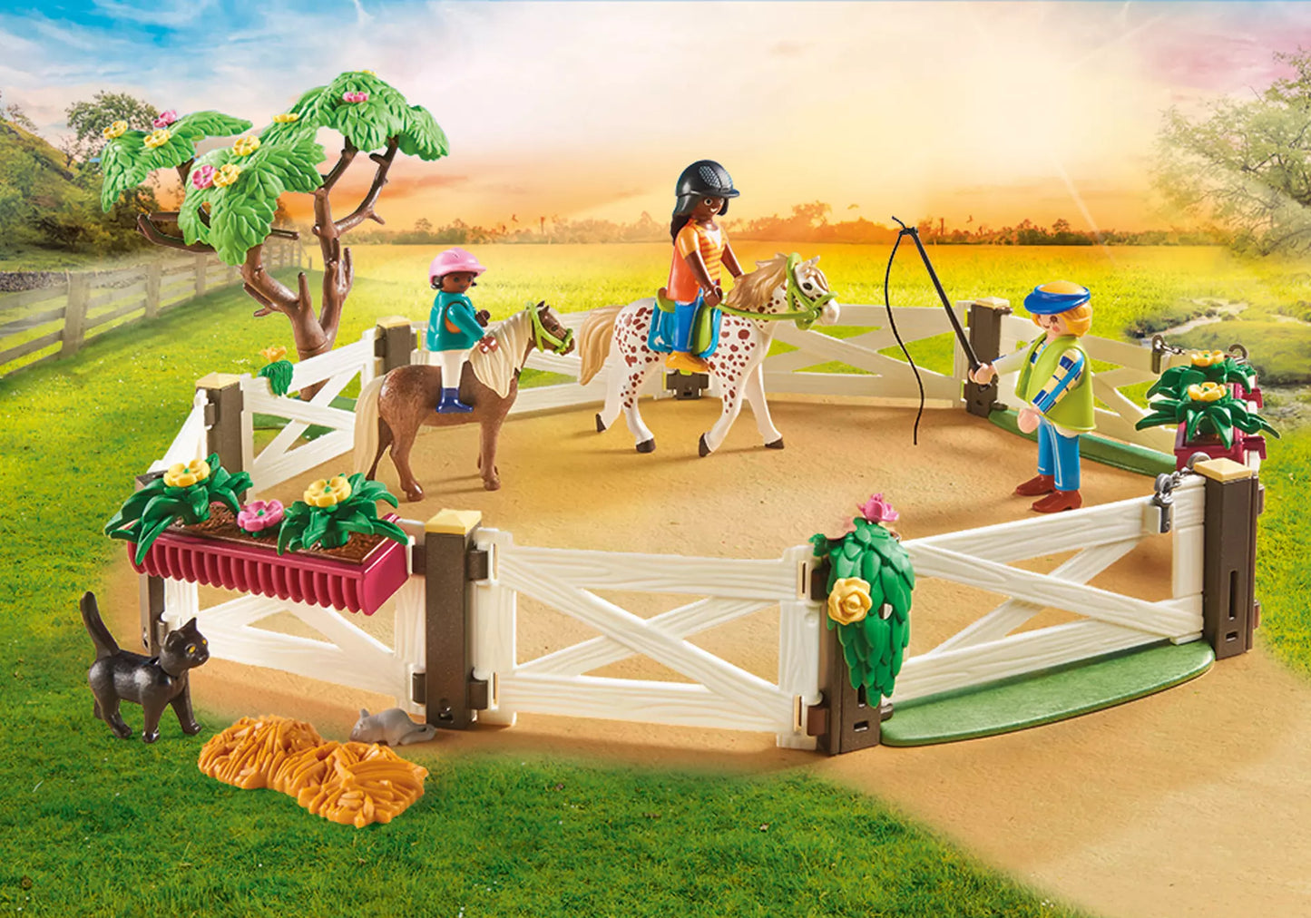 Playmobil 70995 Country Promo Pack Reitunterricht mit Pferdeboxen
