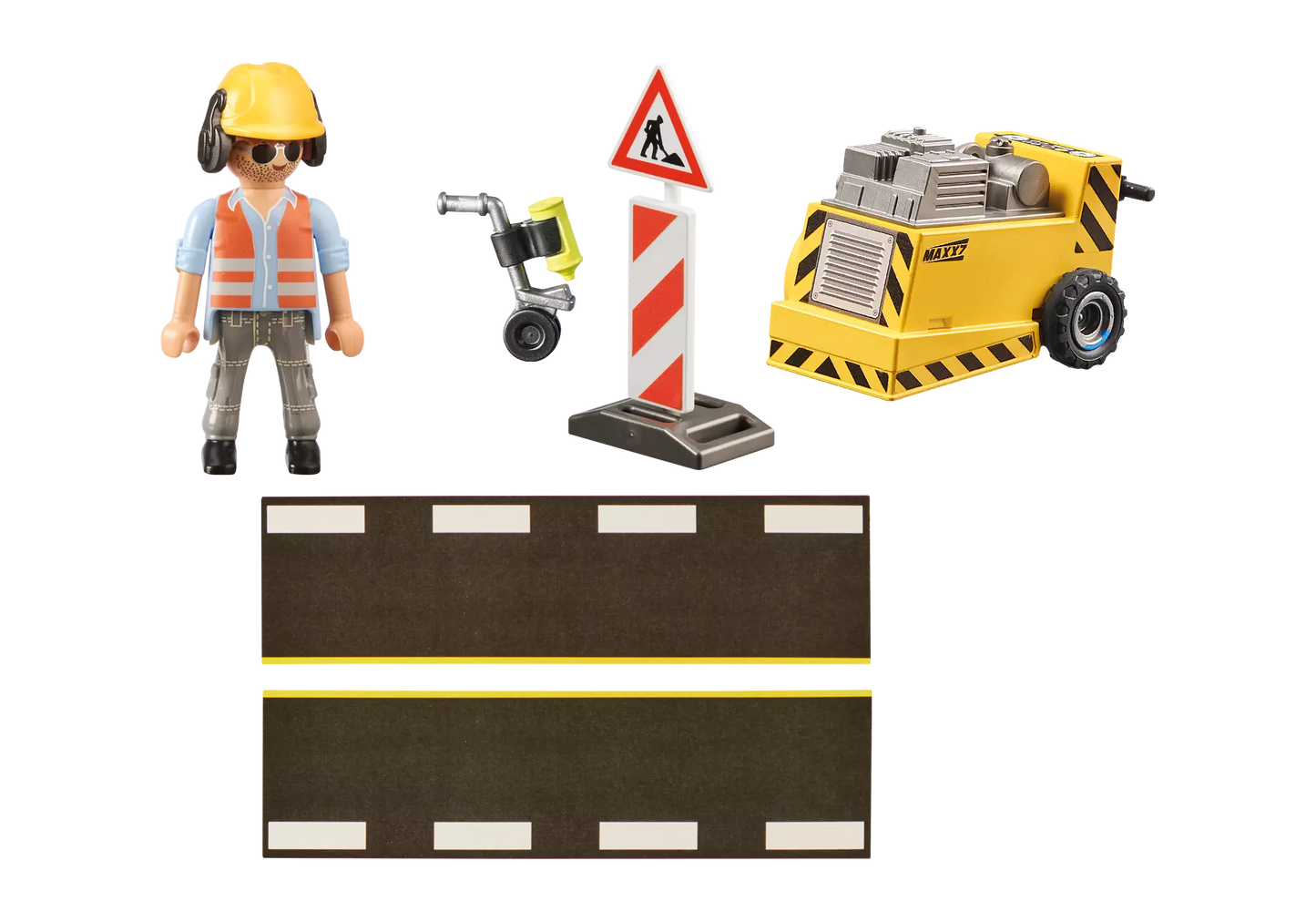 Playmobil 71185 City Action Geschenkset Bauarbeiter mit Kantenfräser