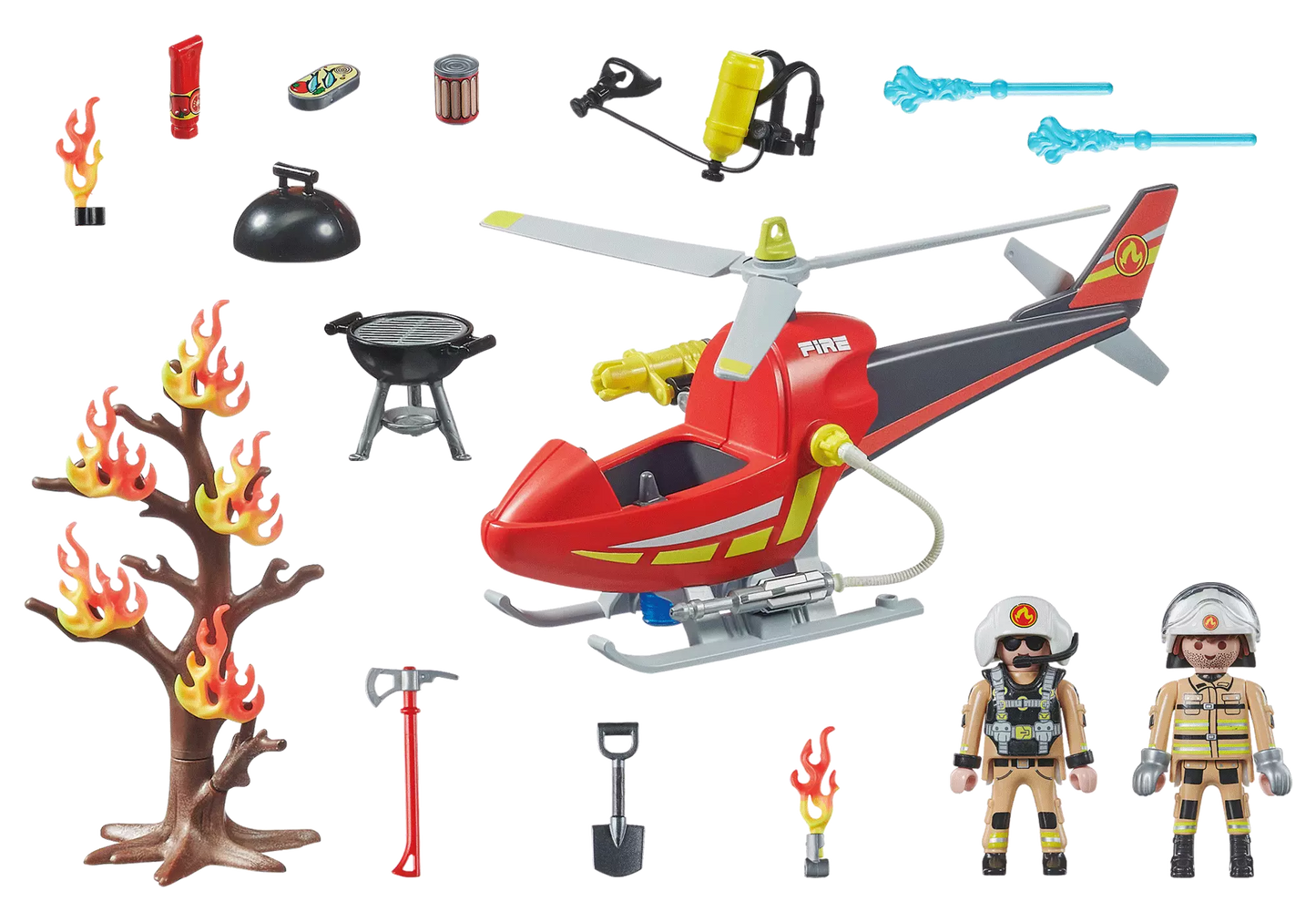 Playmobil 71195 City Action Promo Pack Feuerwehr Hubschrauber
