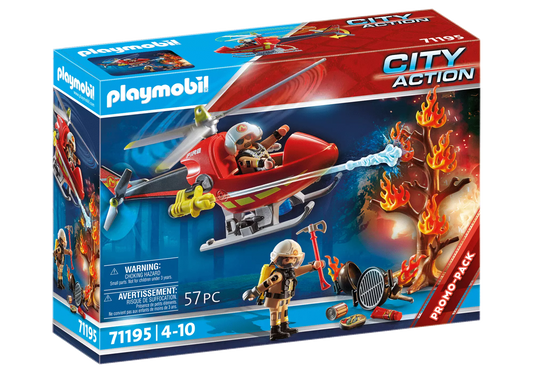 Playmobil 71195 City Action Promo Pack Feuerwehr Hubschrauber