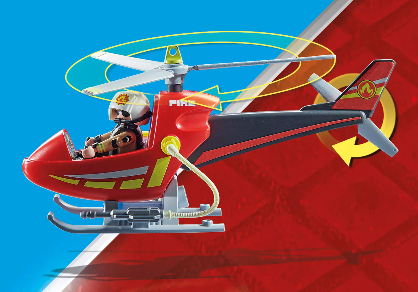 Playmobil 71195 City Action Promo Pack Feuerwehr Hubschrauber